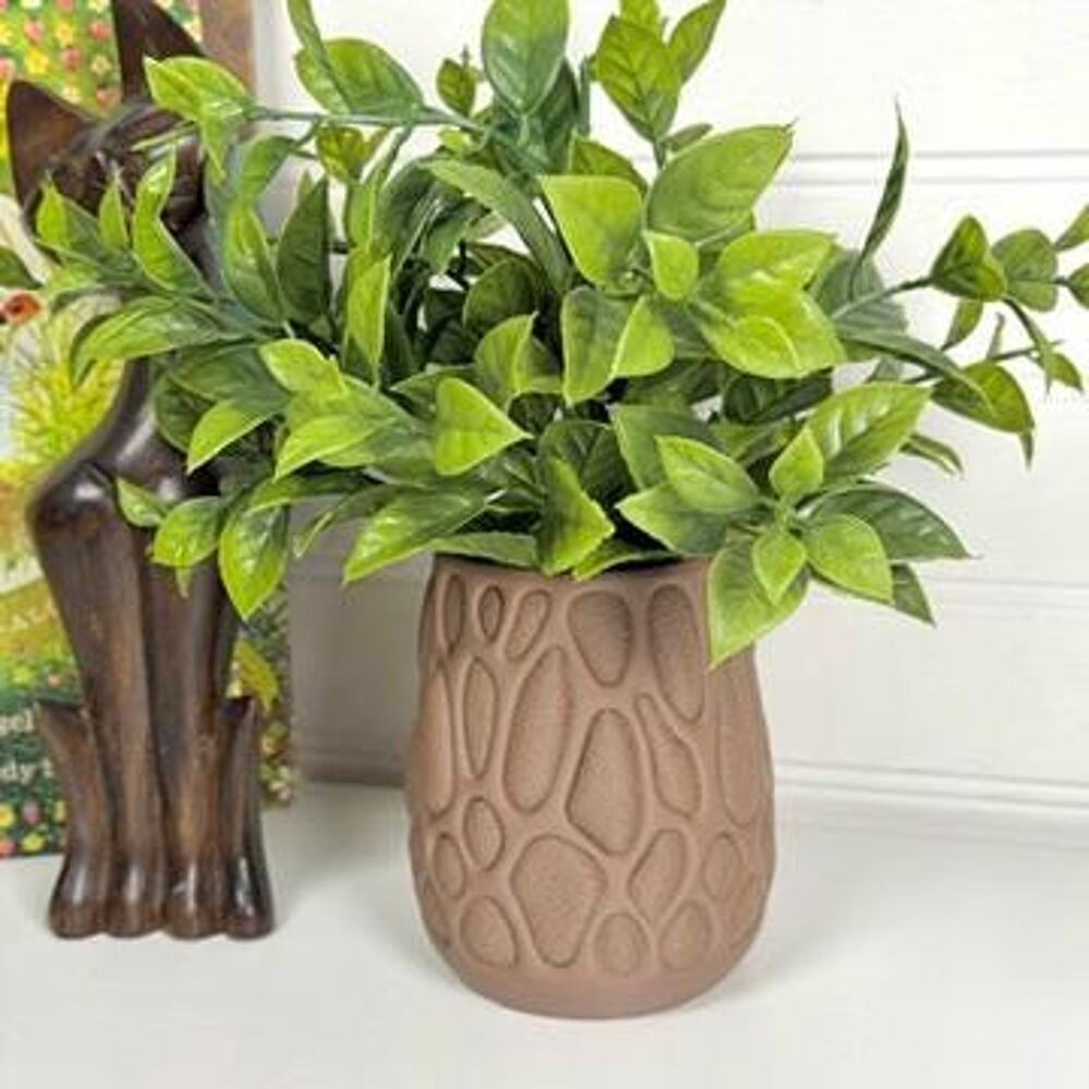 Vesica Cachepot Planter, Indoor Tabletop Plant Pot, Organic Design